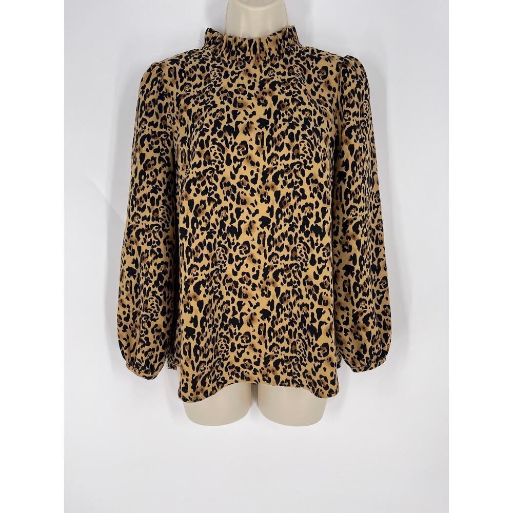 J Crew Leopard Print Top (B17#4)